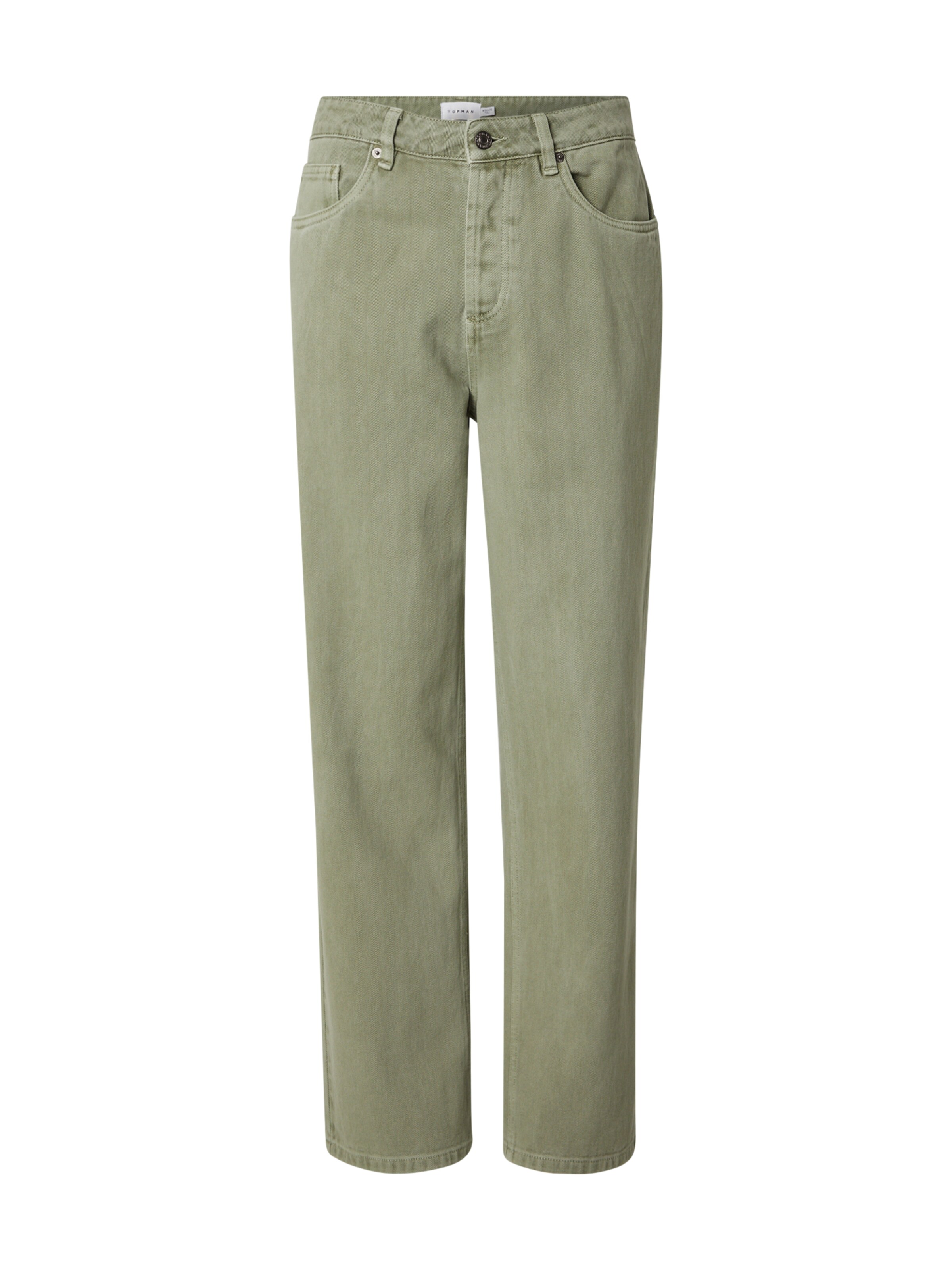 TOPMAN Обычный Джинсы в Зеленый: спереди