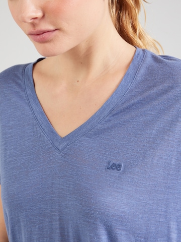 Lee T-Shirt 'V NECK TEE' in Blau