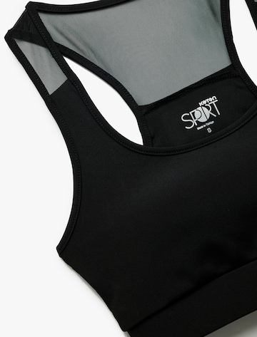 Koton Minimiser Sports Bra in Black