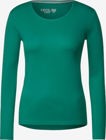 CECIL Тениска в зелено: отпред