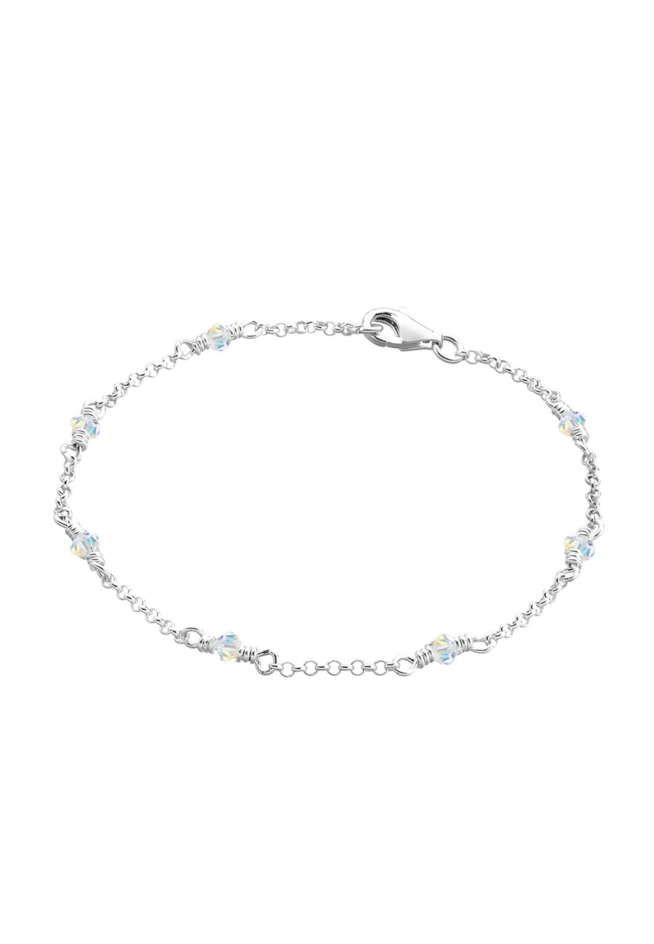 ELLI Bracelet 'Glitzer Steine' in Silver