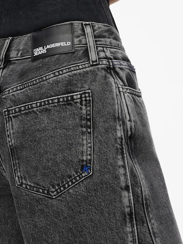KARL LAGERFELD JEANS Široke hlačnice Kavbojke | siva barva