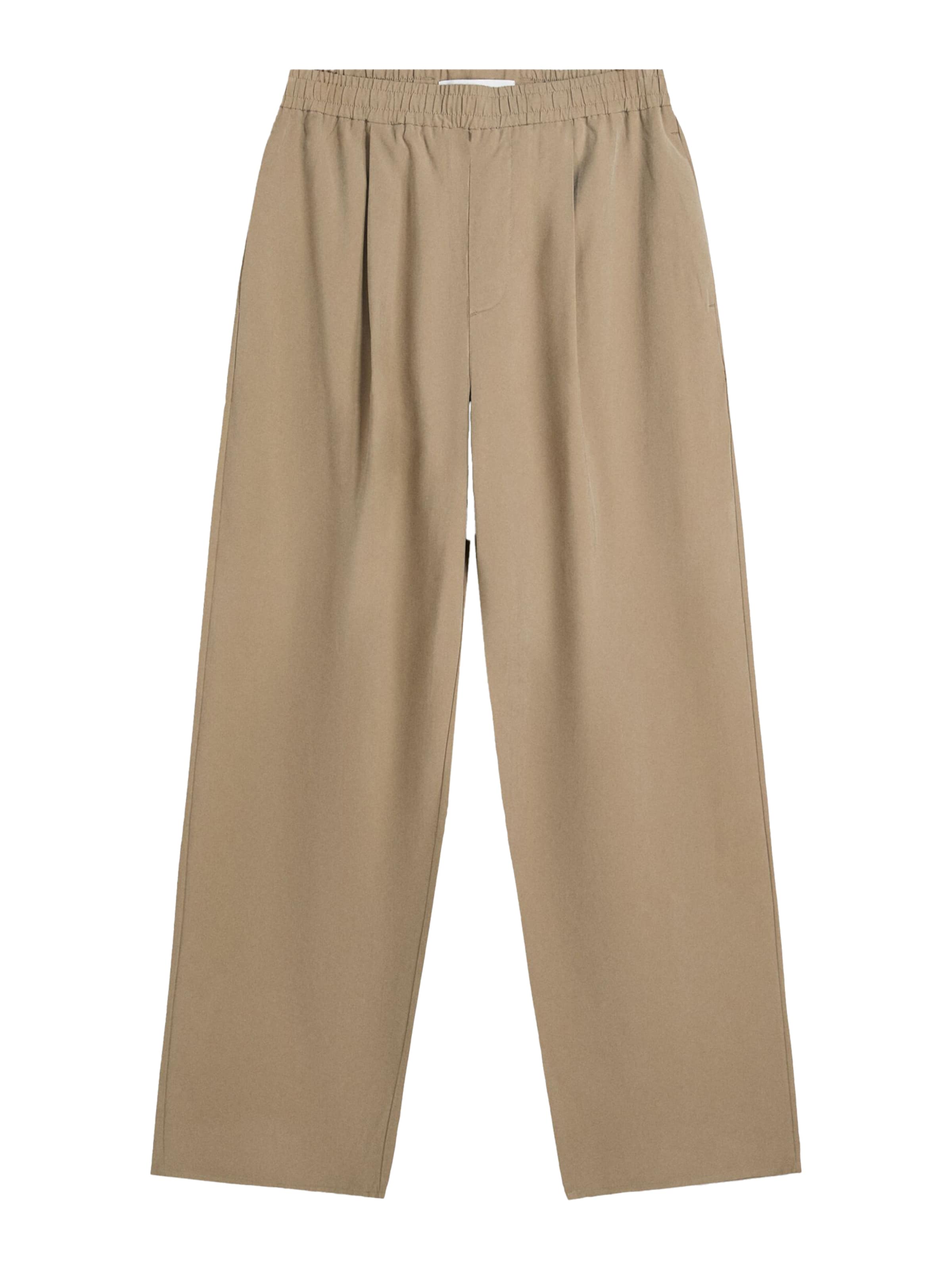 Bershka Lużny krój Cygaretki w kolorze beżowy: przód