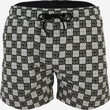 HUGO Шорти за плуване 'AARON' в зелено: отпред