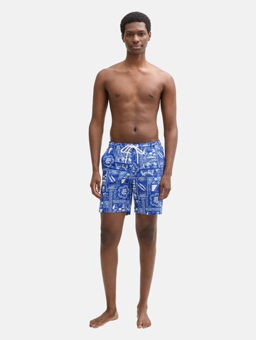 TOM TAILOR DENIM Zwemshorts in Blauw