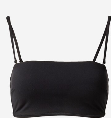 Bandeau Sutien costum de baie de la Calvin Klein Swimwear pe negru: față