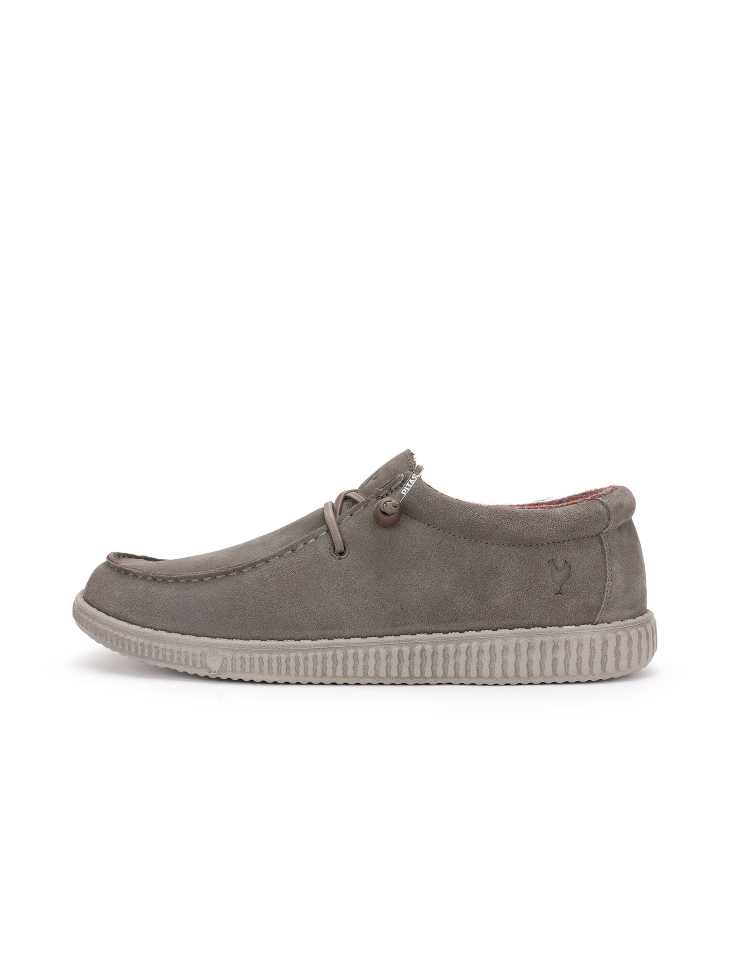 Walk In Pitas Moccasin 'Wallabi' in Grey: front