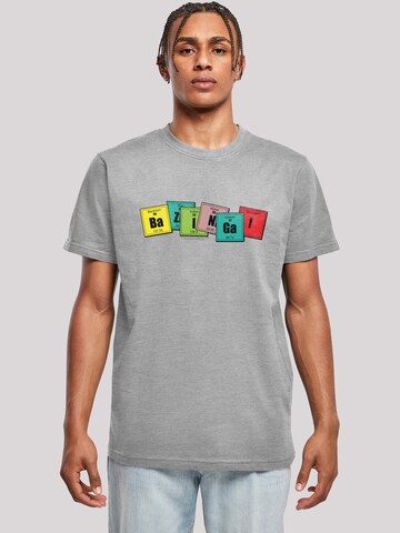Maglietta 'Big Bang Theory Bazinga' di F4NT4STIC in grigio: frontale