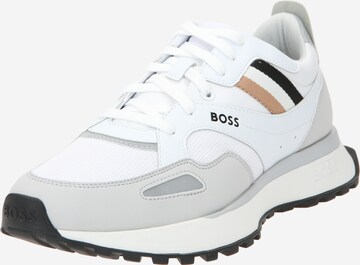 BOSS - Sapatilhas baixas 'Jonah' em branco: frente