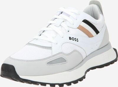 BOSS Sneakers laag 'Jonah' in de kleur Lichtbruin / Lichtgrijs / Zwart / Wit, Productweergave