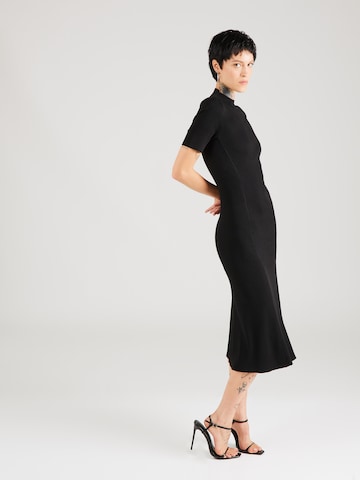 HUGO Stickad klänning 'Shariby' i svart: framsida