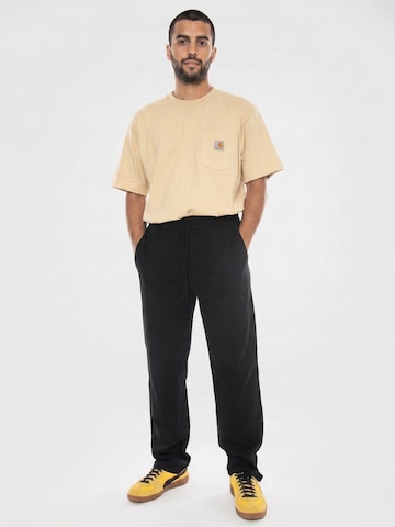 Baggy Pantaloni 'Sinus Loose 0007 Cot Lin Pant Noos Black' di Only & Sons in nero: frontale