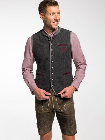 SPIETH & WENSKY Traditional vest 'FCB - Erock' in Grey: front
