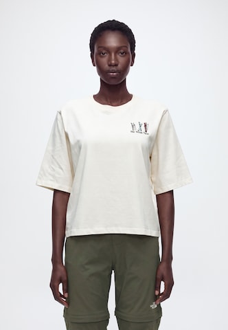 Tricou de la THE NORTH FACE pe alb: față