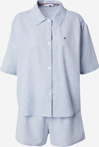 TOMMY HILFIGER Short Pajama Set in Blue: front