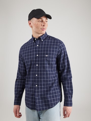 Coupe regular Chemise 'Classic' GANT en bleu : devant
