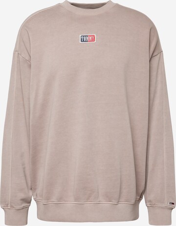 Tommy Jeans Sweatshirt 'Skater Timeless' in Beige: front