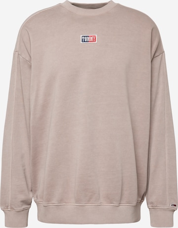 Tommy Jeans - Sudadera 'Skater Timeless' en beige: frente