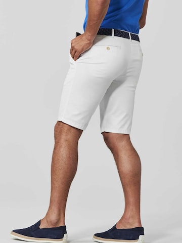 MEYER Slimfit Shorts  'Palma' in Weiß