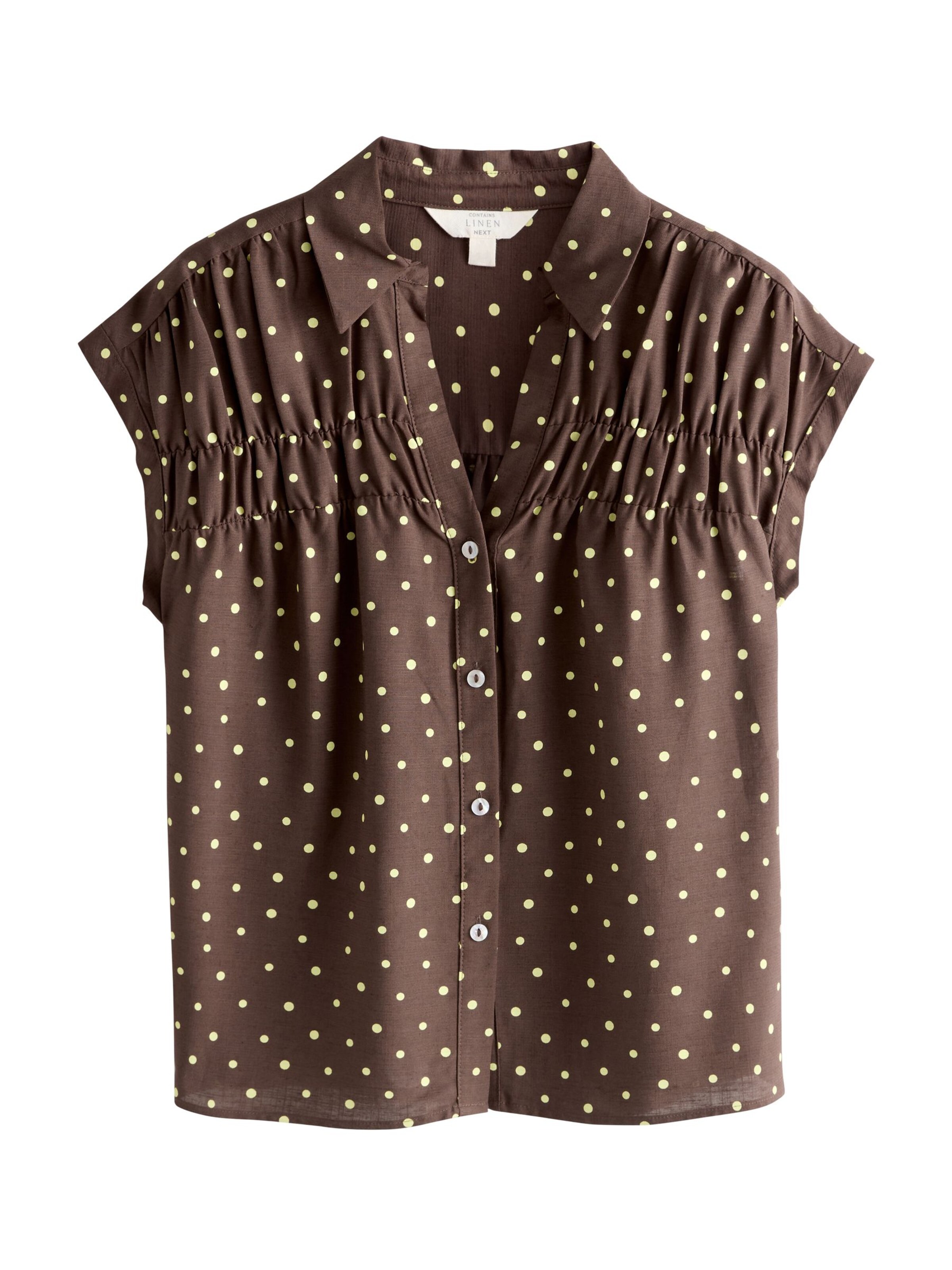 Next Bluse in Braun: Vorderseite