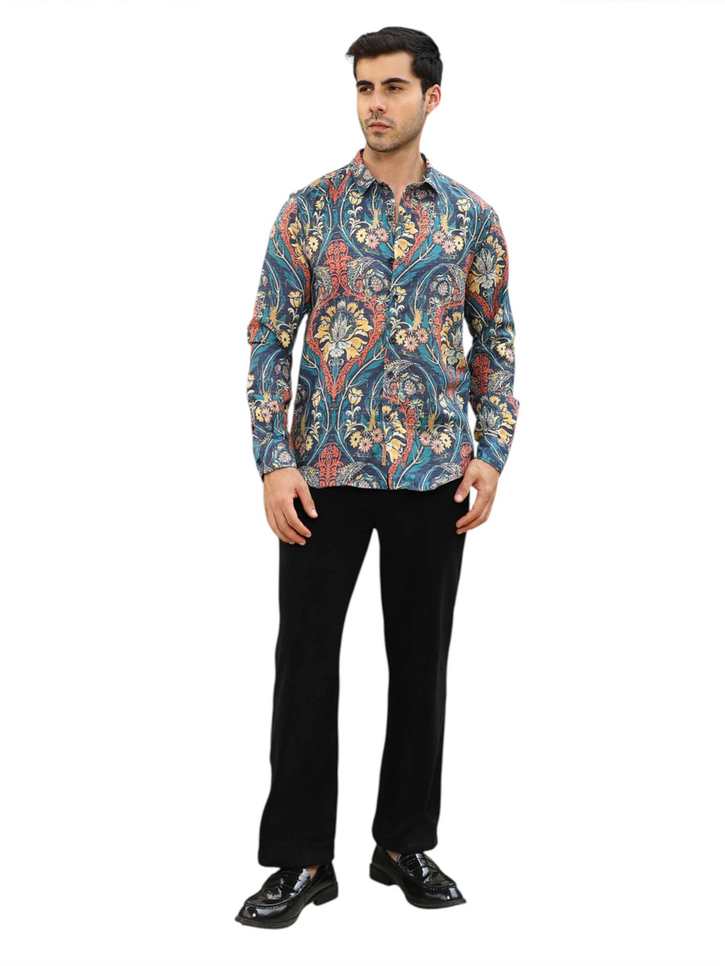 Regular fit Cămașă 'Kynlee' de la Campus Sutra pe albastru