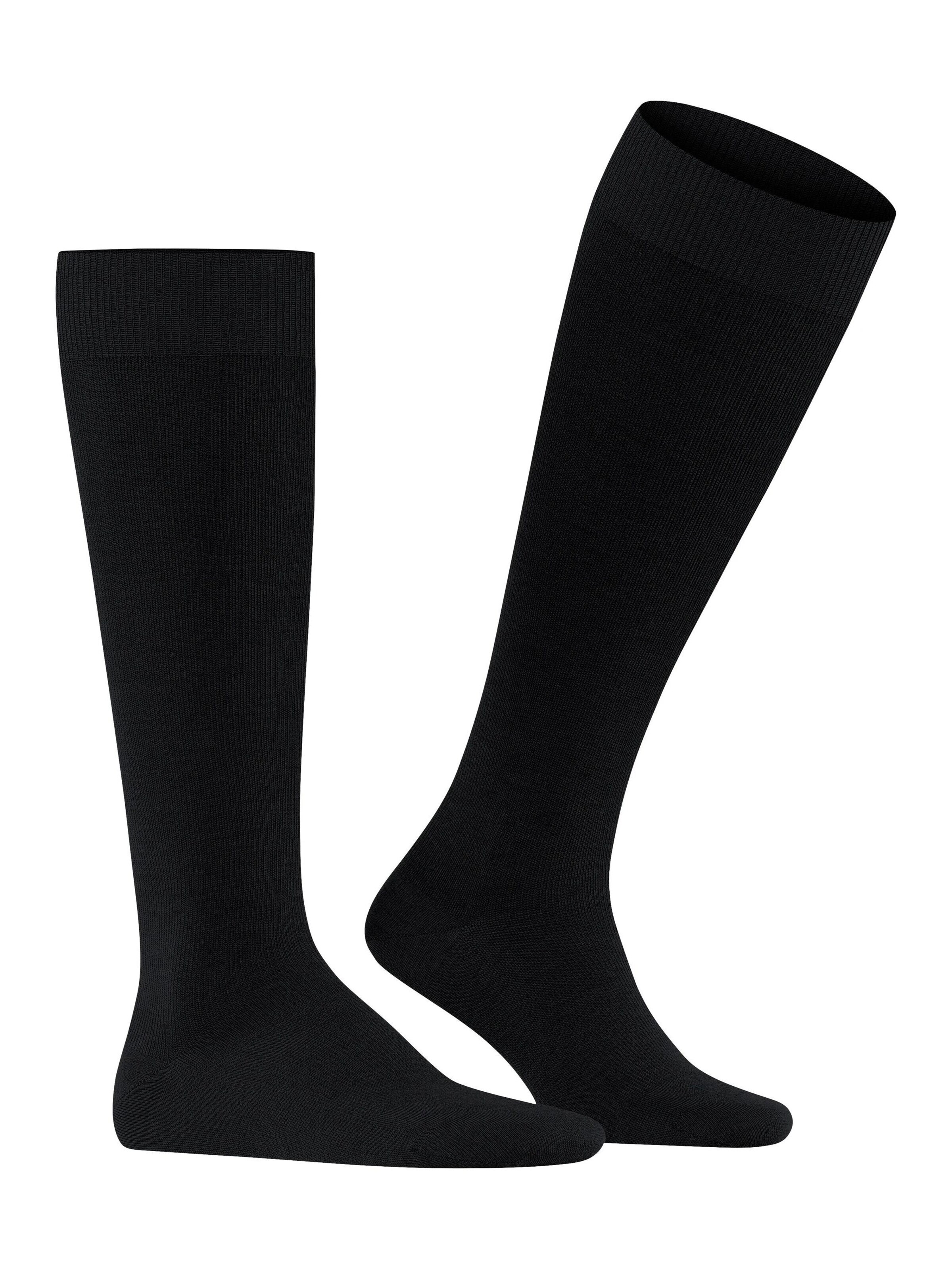 FALKE Kniestrümpfe 'Energizing Wool'‌‌‌‌‌‌‌‌‌ in Schwarz