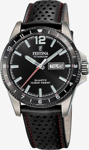 FESTINA Analoog horloge in Zwart: voorkant