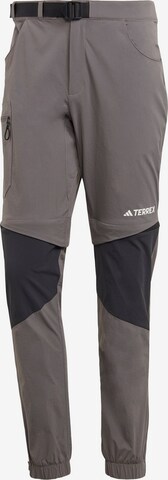 Pantalon outdoor 'Utilitas' ADIDAS TERREX en gris : devant