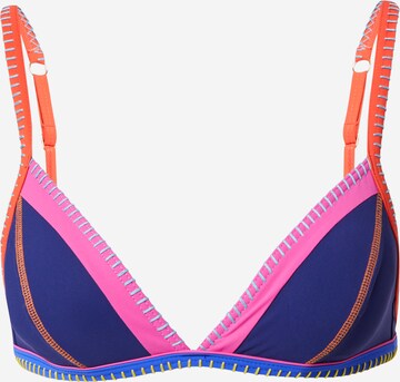 Banana Moon Triangle Bikini Top in Blue: front