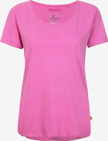 T-shirt 'Cia' LIEBLINGSSTÜCK en rose : devant