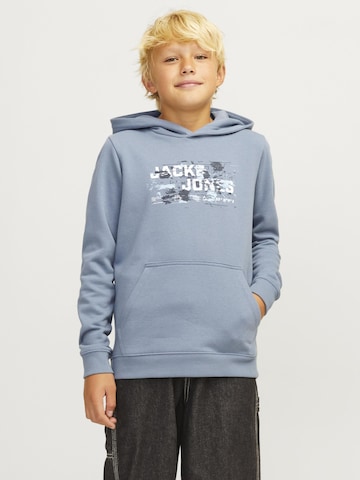 Sweat Jack & Jones Junior en bleu : devant