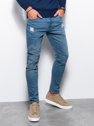 Coupe slim Jean 'P1062' Ombre en bleu