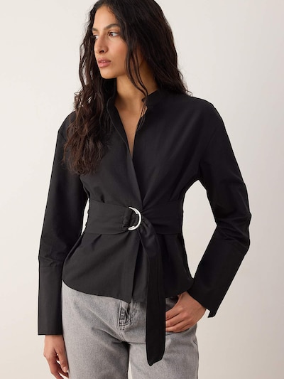 Trendyol Bluse i XS i sort, Produktvisning