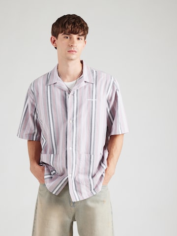 Carhartt WIP Comfort fit Overhemd 'Folsey' in Lila: voorkant