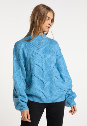 Pull-over IZIA en bleu : devant