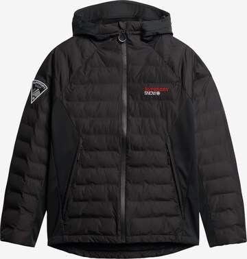 Veste de sport Superdry en noir : devant