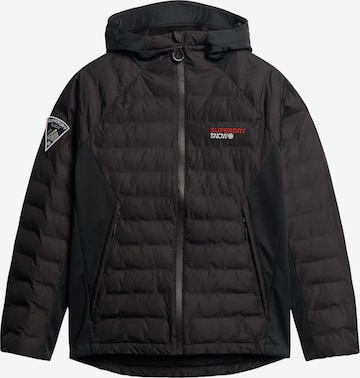 Veste de sport Superdry en noir : devant