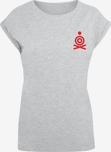 Merchcode T-Shirt 'Torc - Street Food' in graumeliert / rot / schwarz, Produktansicht
