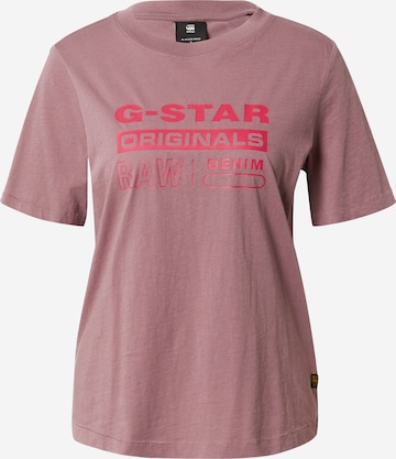 Tricou de la G-Star RAW pe mov: față