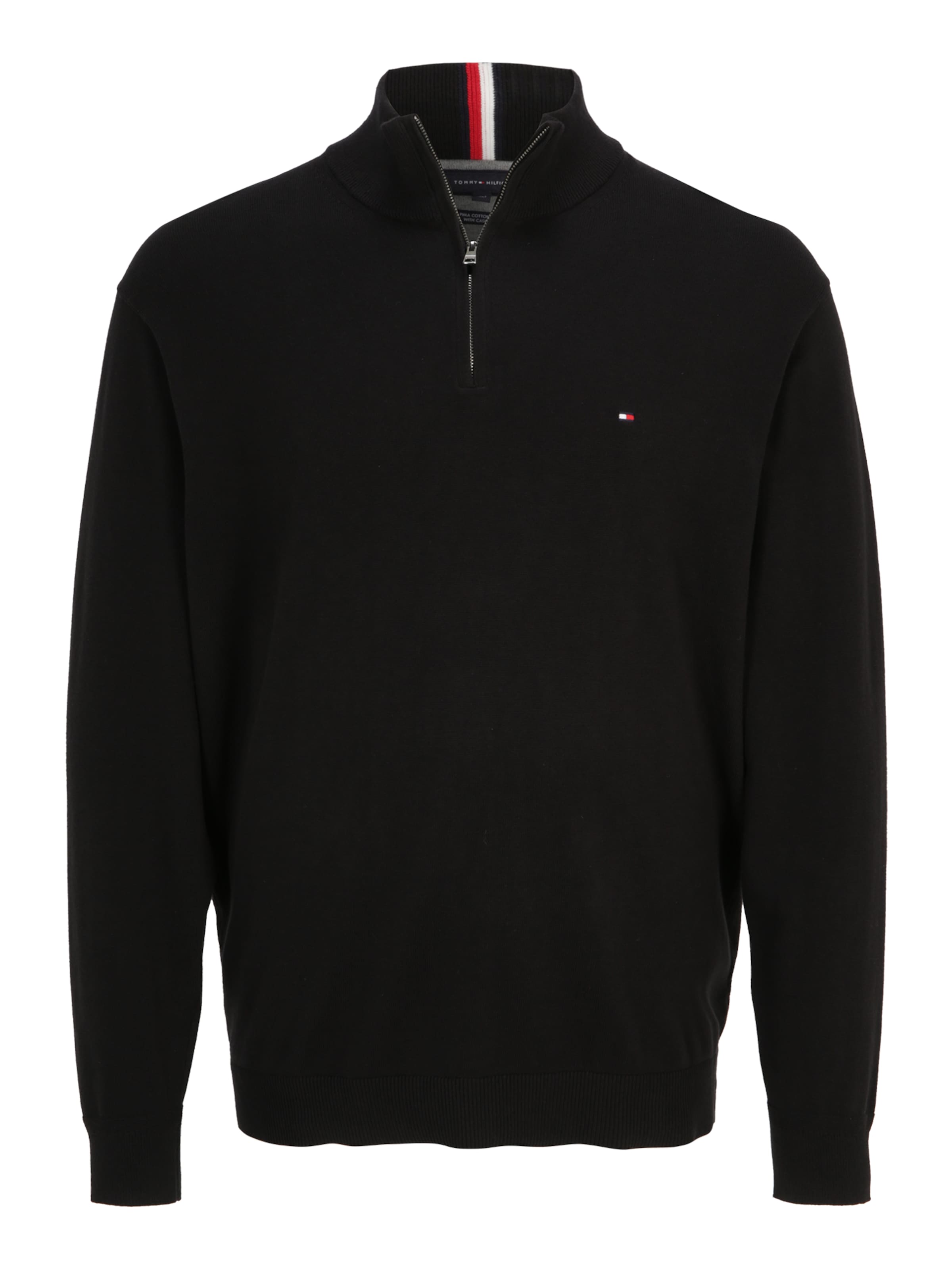 Tommy Hilfiger Big & Tall Свитер в Черный: спереди