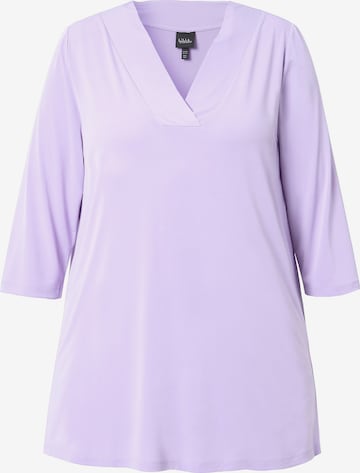 T-shirt Ulla Popken en violet : devant