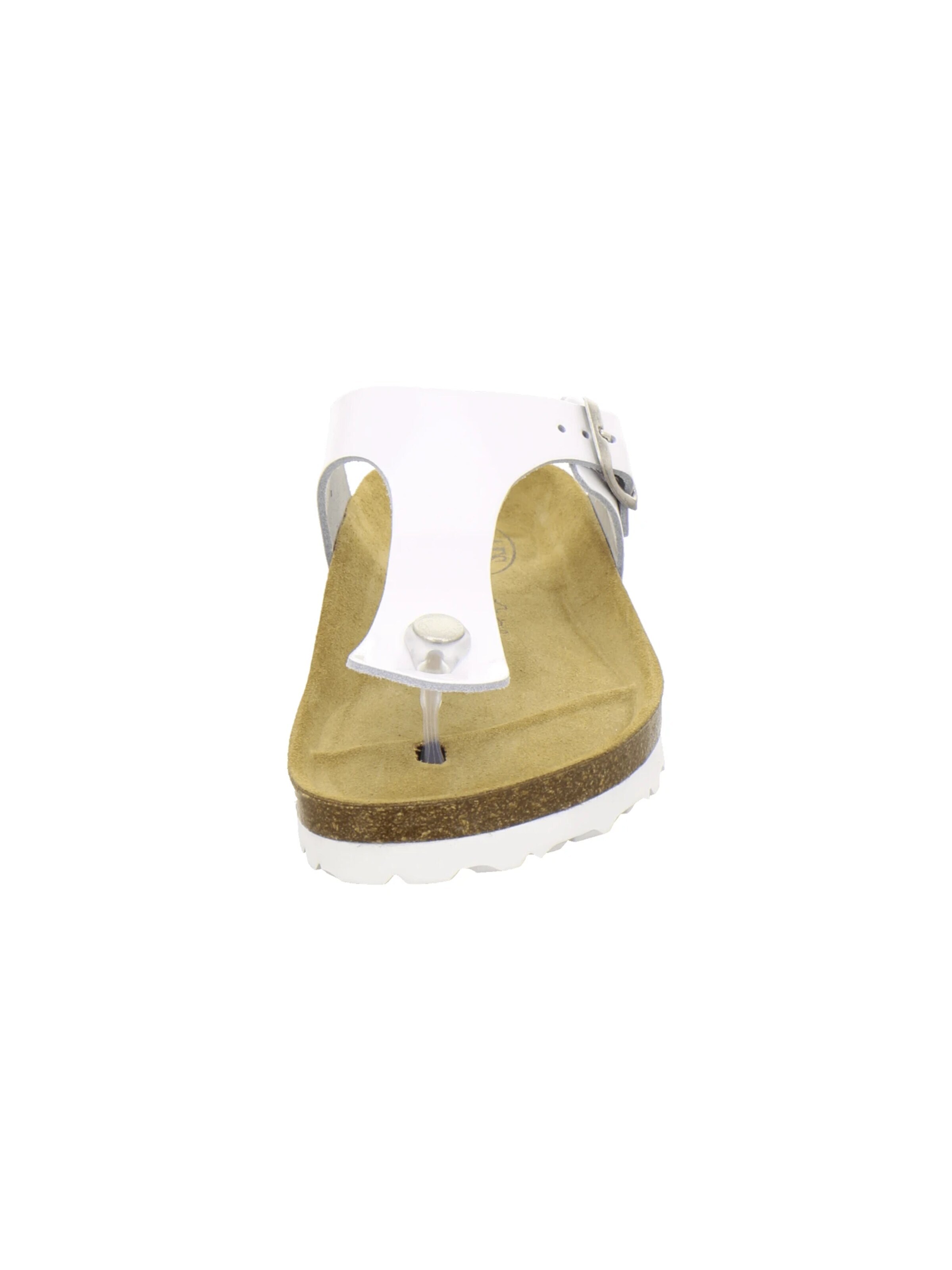 AFS-Schuhe - Sandalias 'Zehensteg Sandalen Damen weiß' en blanco