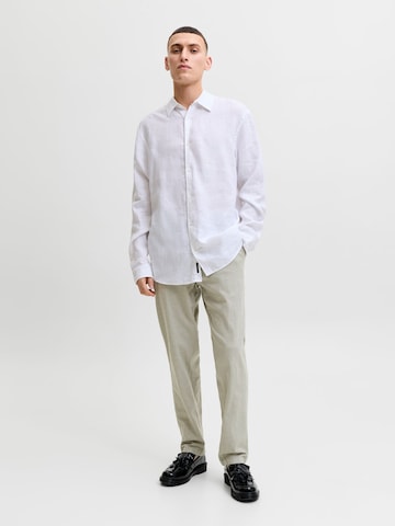 JACK & JONES regular Lærredsbukser i grøn: forside