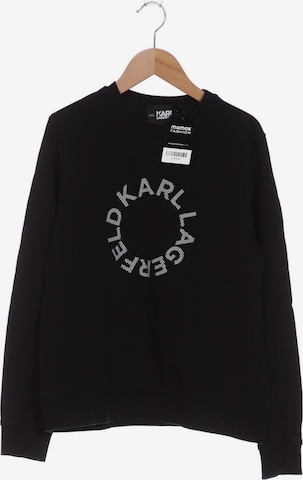 Karl Lagerfeld Sweatshirt & Zip-Up Hoodie in M in Black: front