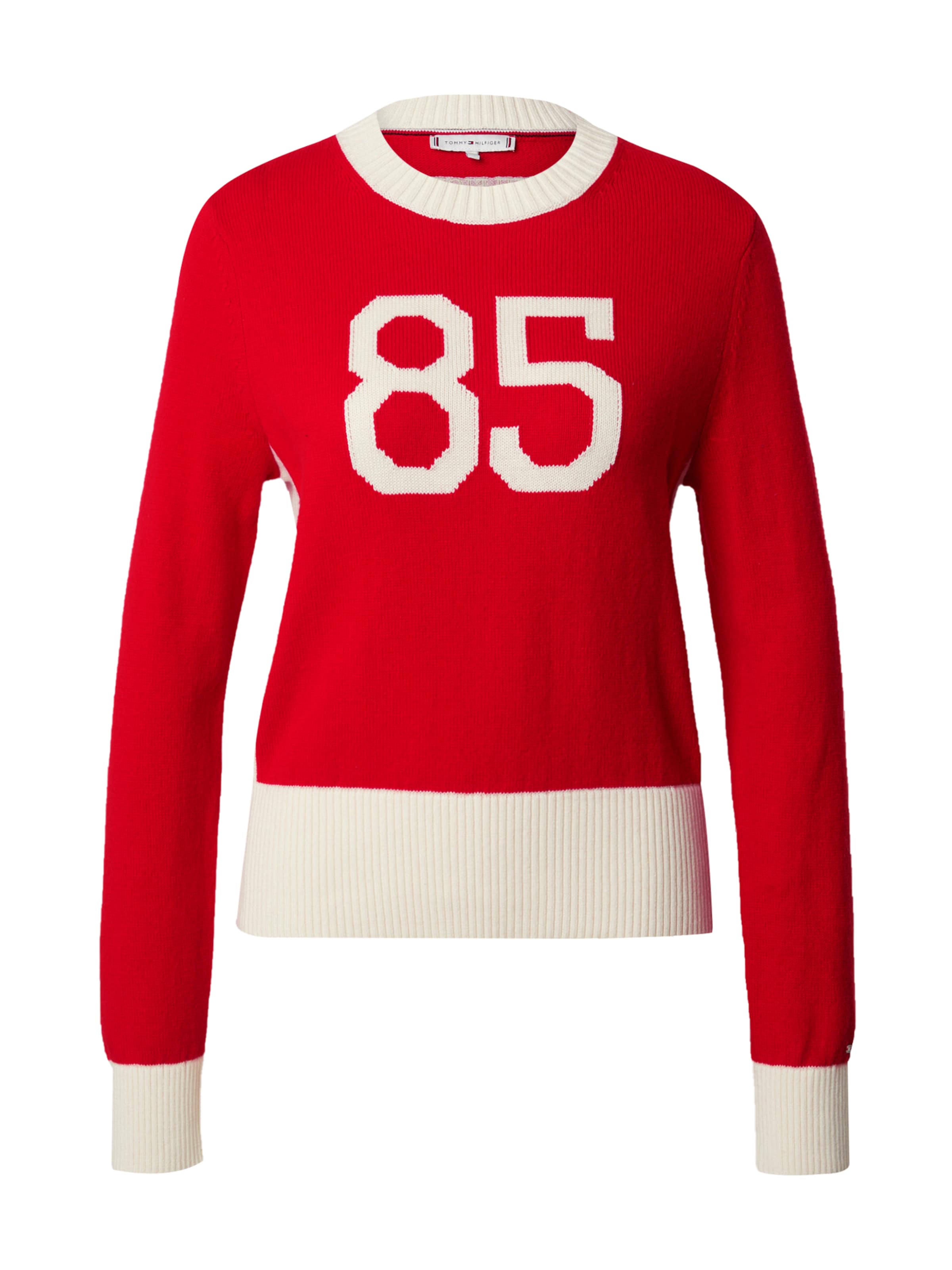 TOMMY HILFIGER Pullover 'VARSITY 85' in Rot: Vorderseite