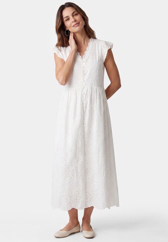 Usha - Vestidos camiseiros em bege