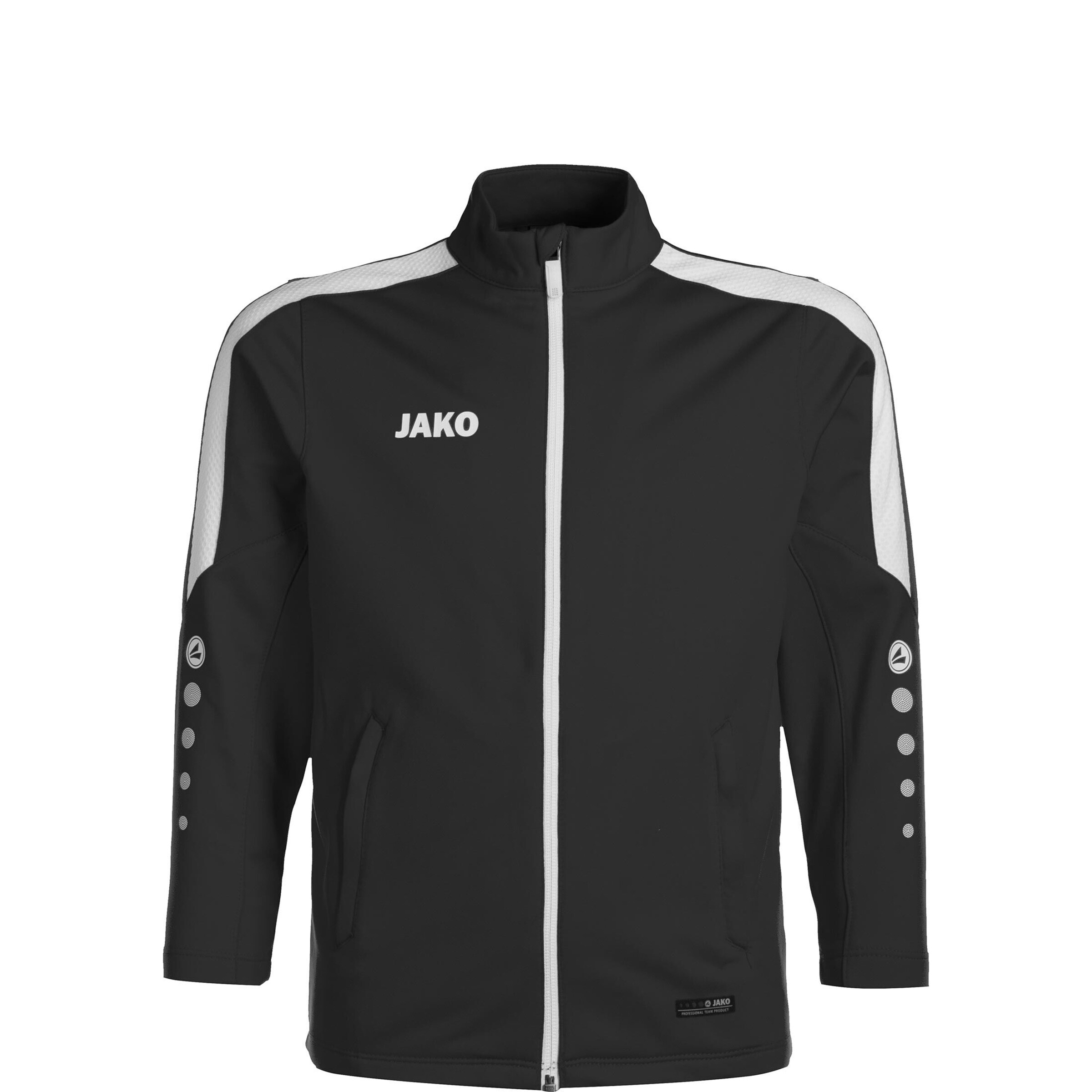 JAKO Sportjacke in Schwarz: Vorderseite