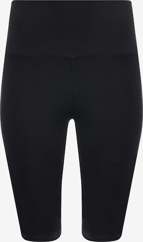 Evoni Slimfit Leggings 'knielang aus Baumwolle' in Schwarz: Vorderseite