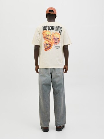 JACK & JONES Shirt 'JOREAGLEROCK GALLERY' in White: front
