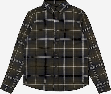 Jack & Jones Junior Button Up Shirt 'Plain Autumn' in Brown: front
